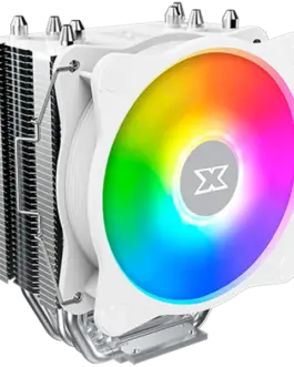 Alternative view of Охладител за процесор Охладител Windpower 964 RGB Arctic EN47604, White Top Fin, 92mm White RGB PWM Fan, Single Rainbow LED Mode, Reinforced Plastic Backplate
