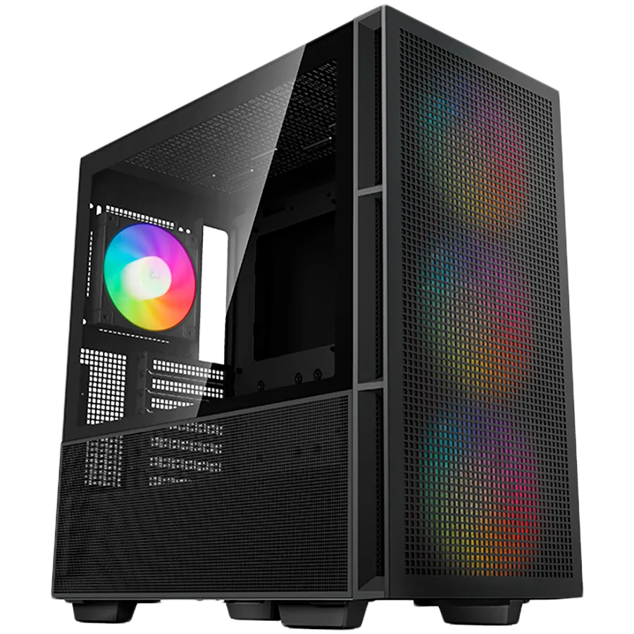 Кутия за компютър DeepCool CH560 Mid Tower Mini-ITX/Micro-ATX/ATX/E-ATX 1xUSB3.0 1xType-C 1xAudio 3x140mm + 1x120mm Pre-