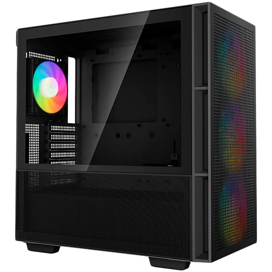 Кутия за компютър DeepCool CH560, Mid Tower, Mini-ITX/Micro-ATX/ATX/E-ATX, 1xUSB3.0, 1xType-C, 1xAudio, 3x140mm + 1x120mm Pre-Installed ARGB Fans, Tempered Glass, Mesh Panels, GPU Support Arm, Black, R-CH560-BKAPE4-G-1 - Image 27