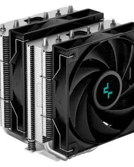 Охладител за процесор Охладител DeepCool AG620 CPU Air Cooler 2x120mm PWM Fan TDP 260W 6 Heatpipes LGA2066/2011-v3/2011/