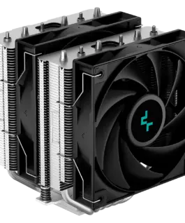 Охладител за процесор Охладител DeepCool AG620 CPU Air Cooler 2x120mm PWM Fan TDP 260W 6 Heatpipes LGA2066/2011-v3/2011/