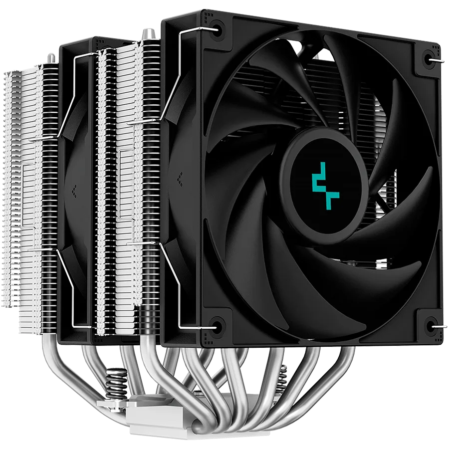 Охладител за процесор Охладител DeepCool AG620, CPU Air Cooler, 2x120mm PWM Fan, TDP 260W, 6 Heatpipes, LGA2066/2011-v3/2011/1700/1200/115x, AMD AM5/AM4, 129x136x157 mm(LxWxH), 2Y, R-AG620-BKNNMN-G-1 - Image 12