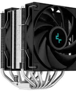 Alternative view of Охладител за процесор Охладител DeepCool AG620, CPU Air Cooler, 2x120mm PWM Fan, TDP 260W, 6 Heatpipes, LGA2066/2011-v3/2011/1700/1200/115x, AMD AM5/AM4, 129x136x157 mm(LxWxH), 2Y, R-AG620-BKNNMN-G-1