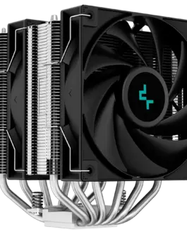 Alternative view of Охладител за процесор Охладител DeepCool AG620, CPU Air Cooler, 2x120mm PWM Fan, TDP 260W, 6 Heatpipes, LGA2066/2011-v3/2011/1700/1200/115x, AMD AM5/AM4, 129x136x157 mm(LxWxH), 2Y, R-AG620-BKNNMN-G-1