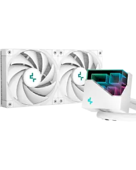Охладител за процесор Охладител DeepCool LT520 WH 240mm CPU Liquid Cooler 2x120mm FK120 PWM FDB Fans ARGB Multidimension