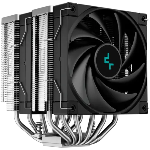 Alternative view of Охладител за процесор Охладител DeepCool AK620, CPU Air Cooler, 2x120mm PWM Fan, TDP 260W, 6 Heatpipes, LGA2066/2011-v3/2011/1700/1200/115x, AMD AM5/AM4, 129x138x160 mm(LxWxH), 3Y, R-AK620-BKNNMT-G