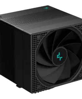 Alternative view of Охладител за процесор Охладител DeepCool ASSASSIN IV, CPU Air Cooler, 1x120mm + 1x140mm FDB Fans, Fan Speed Switch, TDP 280W, 7 Heatpipes, LGA2066/2011-v3/2011/1700/1200/115x, AMD AM5/AM4, 144x147x164 mm(LxWxH), 6Y, R-ASN4-BKNNMT-G