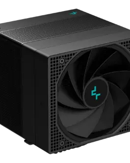 Alternative view of Охладител за процесор Охладител DeepCool ASSASSIN IV, CPU Air Cooler, 1x120mm + 1x140mm FDB Fans, Fan Speed Switch, TDP 280W, 7 Heatpipes, LGA2066/2011-v3/2011/1700/1200/115x, AMD AM5/AM4, 144x147x164 mm(LxWxH), 6Y, R-ASN4-BKNNMT-G