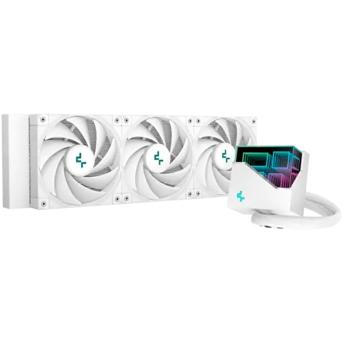 Охладител за процесор Охладител DeepCool LT720 WH 360mm CPU Liquid Cooler 3x120mm FK120 PWM Fans ARGB Multidimensional I