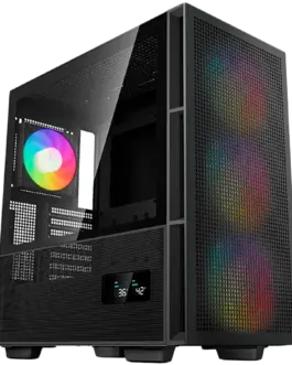 Кутия за компютър DeepCool CH560 Digital Mid Tower Mini-ITX/Micro-ATX/ATX/E-ATX 1xUSB3.0 1xType-C 1xAudio 3x140mm + 1x12