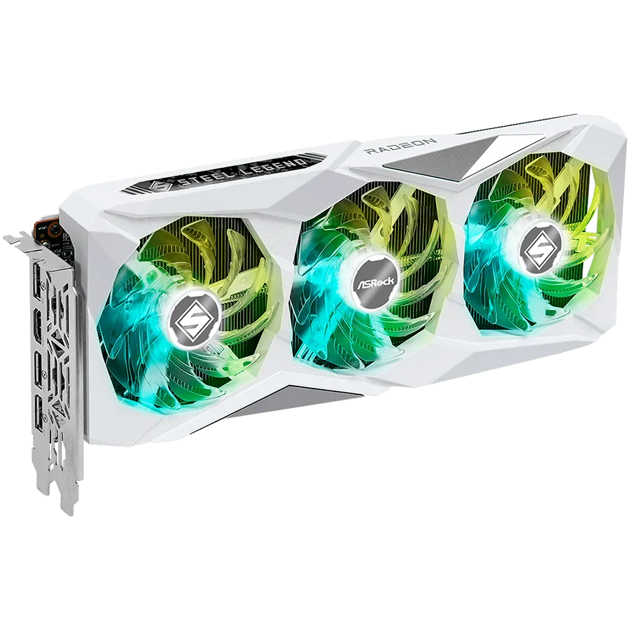 Видео карта ASROCK Video Card AMD Radeon RX-7600 Steel Legend 8GB GDDR6 128bit, 2725 MHz / 18Gbps, 3x DP 2.1, 1x HDMI, 3 fan, 2 slot - Image 53