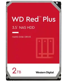 Хард диск HDD NAS WD Red Plus 2TB CMR 3.5 64MB 5400 RPM SATA TBW: 180