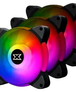Вентилатор Xigmatek Galaxy III Essential EN45433 3x BX120 Fans ARGB MB SYBC Control Box & Remote Controller Color
