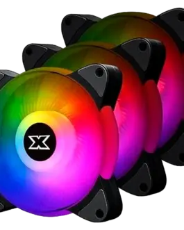 Вентилатор Xigmatek Galaxy III Essential EN45433 3x BX120 Fans ARGB MB SYBC Control Box & Remote Controller Color
