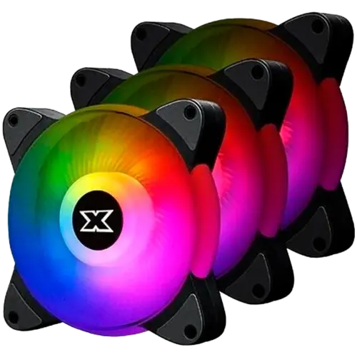 Вентилатор Xigmatek Galaxy III Essential EN45433 3x BX120 Fans ARGB MB SYBC Control Box & Remote Controller Color