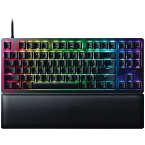 Геймърска клавиатура Razer Huntsman V2 Tenkeyless Optical Gaming Keyboard (Clicky Optical Switch) US Layout Doubleshot P