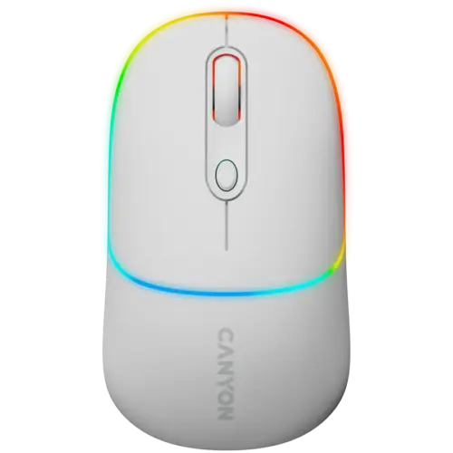 Безжична мишка CANYON mouse MW-22 2in1 BT/ Wireless Snow White