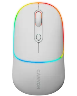 Безжична мишка CANYON mouse MW-22 2in1 BT/ Wireless Snow White