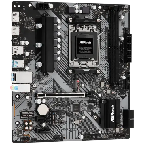 Alternative view of Дънна платка ASROCK B650M-H/M.2+ mATX AM5 DDR5