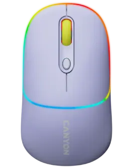 Безжична мишка CANYON mouse MW-22 2in1 BT/ Wireless Lavender