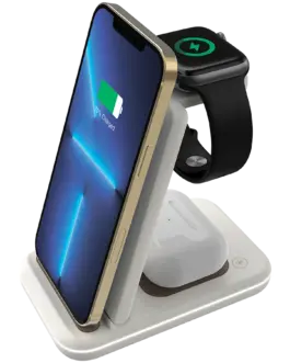 Зарядно за мобилен телефон CANYON wireless charger WS-304 15W 3in1 Cosmic