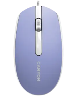 Мишка за компютър CANYON mouse M-10 Wired Lavender
