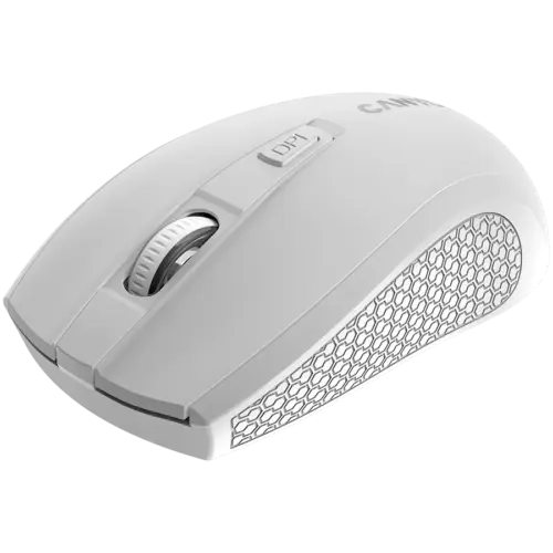 Alternative view of Безжична мишка CANYON MW-7, 2.4Ghz wireless mouse, 6 buttons, DPI 800/1200/1600, with 1 AA battery ,size 110*60*37mm,58g,white