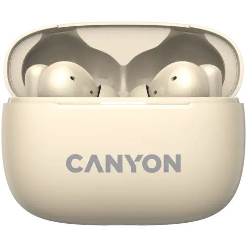 Alternative view of Bluetooth слушалки CANYON headset OnGo TWS-10 ANC+ENC Beige