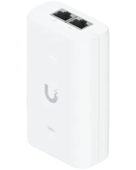 UBIQUITI PoE++ Adapter; Delivers up to 60W of PoE++; Surge peak pulse and overcurrent protection; Contains RJ45 data inp