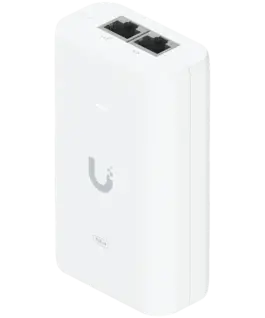 UBIQUITI PoE++ Adapter; Delivers up to 60W of PoE++; Surge peak pulse and overcurrent protection; Contains RJ45 data inp