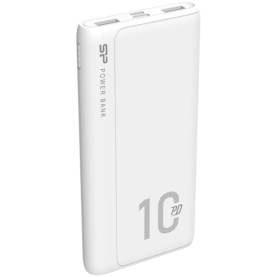 Външна батерия Silicon Power QP15 10.000mAh PowerBank > 500 charging cycles 2x USB A Out, 1x Micro USB in + 1x USB C In/out, Li-Polymer, 10000mAh, Fast Charge, White - Image 12