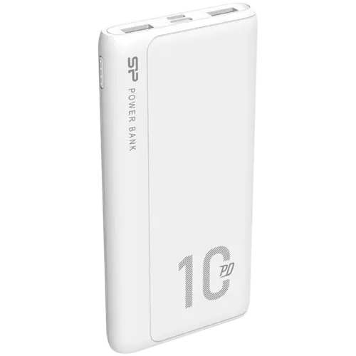 Alternative view of Външна батерия Silicon Power QP15 10.000mAh PowerBank > 500 charging cycles 2x USB A Out, 1x Micro USB in + 1x USB C In/out, Li-Polymer, 10000mAh, Fast Charge, White