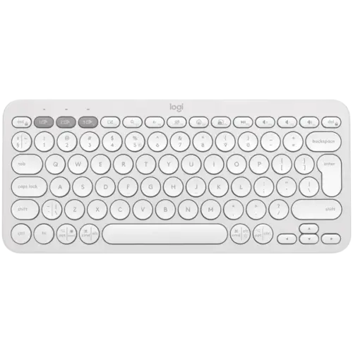 Клавиатура LOGITECH K380S Multi-Device Bluetooth Keyboard - TONAL WHITE - US INTL