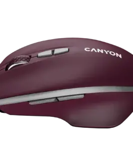 Alternative view of Безжична мишка CANYON mouse MW-21 BlueLED 7buttons Wireless Burgundy Red