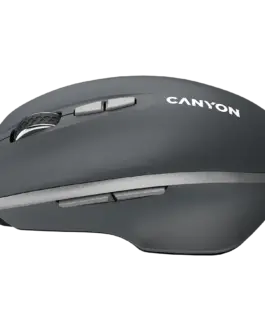 Alternative view of Безжична мишка CANYON MW-21, 2.4 GHz Wireless mouse,with 7 buttons, DPI 800/1200/1600, Battery:AAA*2pcs,Dark gray72*117*41mm 0.075kg