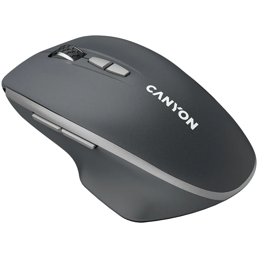 Безжична мишка CANYON MW-21, 2.4 GHz Wireless mouse,with 7 buttons, DPI 800/1200/1600, Battery:AAA*2pcs,Dark gray72*117*41mm 0.075kg - Image 39