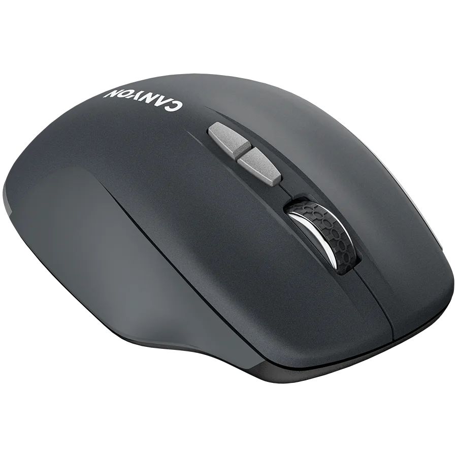 Безжична мишка CANYON MW-21, 2.4 GHz Wireless mouse,with 7 buttons, DPI 800/1200/1600, Battery:AAA*2pcs,Dark gray72*117*41mm 0.075kg - Image 40
