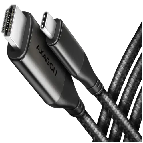Видео адаптер AXAGON RVC-HI2MC USB-C -> HDMI 2.0 adapter 4K/60Hz Aluminum 18m cable