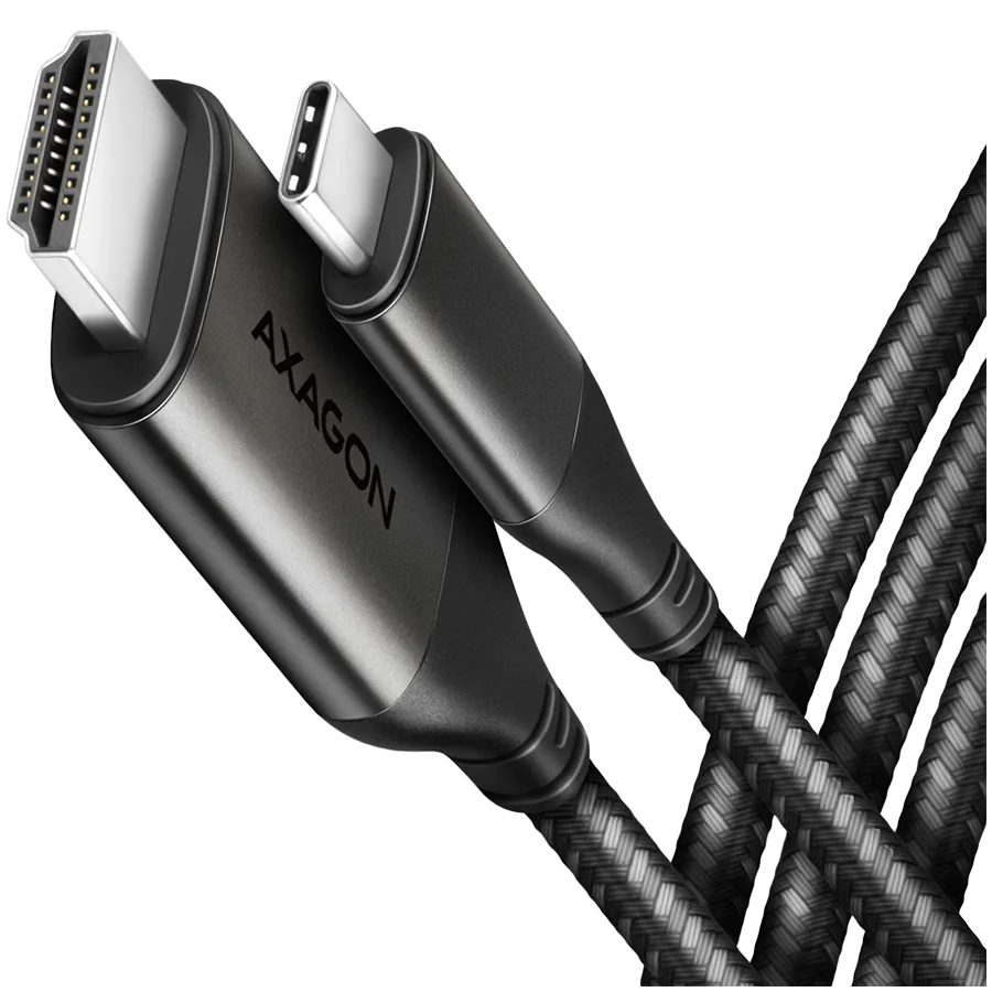 Видео адаптер AXAGON RVC-HI2MC USB-C -> HDMI 2.0 adapter 4K/60Hz Aluminum 18m cable
