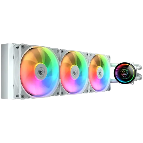 Alternative view of Охладител за процесор Охладител COUGAR POSEIDON ELITE ARGB 360 White AiO Liquid Watercooling