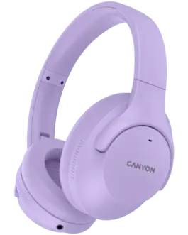 Bluetooth слушалки CANYON headset OnRiff 10 ANC Purple