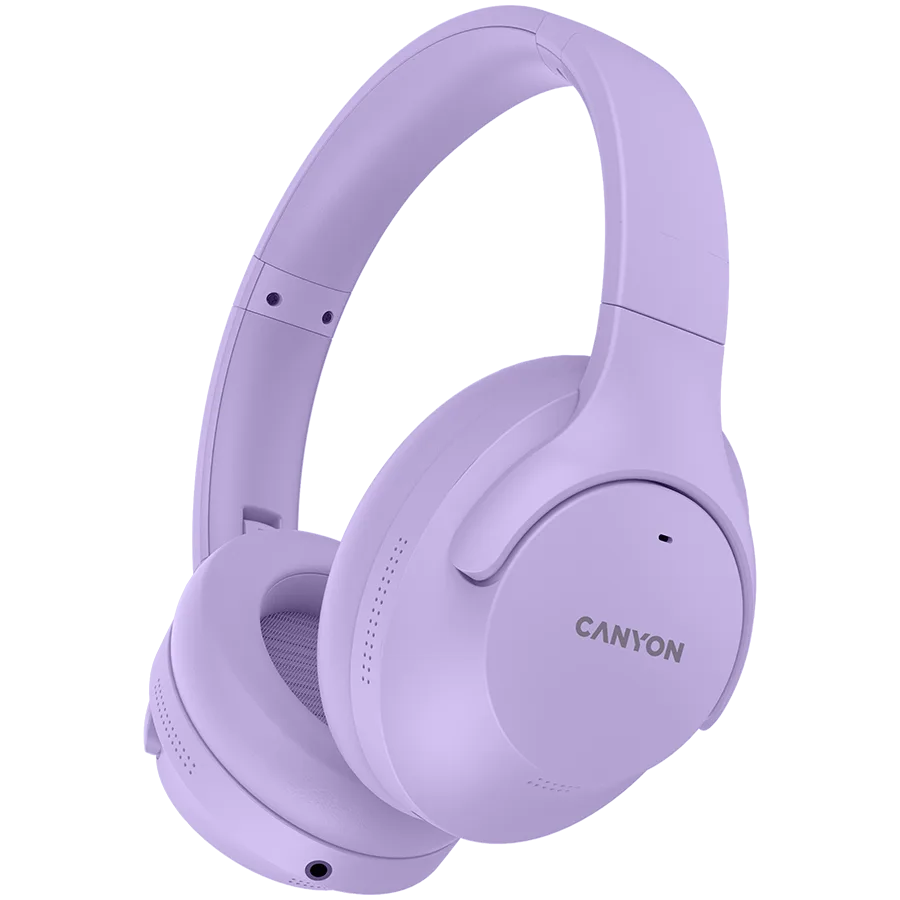 Bluetooth слушалки CANYON headset OnRiff 10 ANC Purple