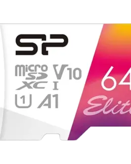 Карта памет SILICON POWER 64GB Elite microSDHC/SDXC U1 V10 Full HD 1080p