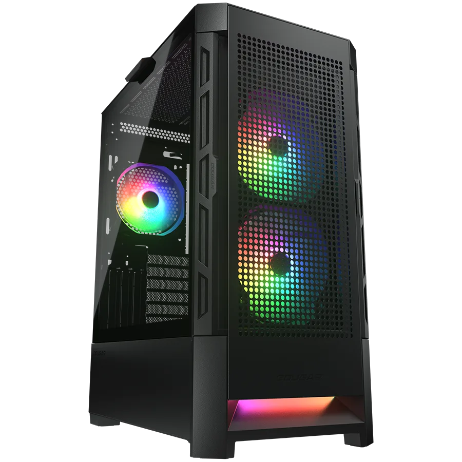 Кутия за компютър COUGAR AIRFACE RGB PC Case Mid Tower Black
