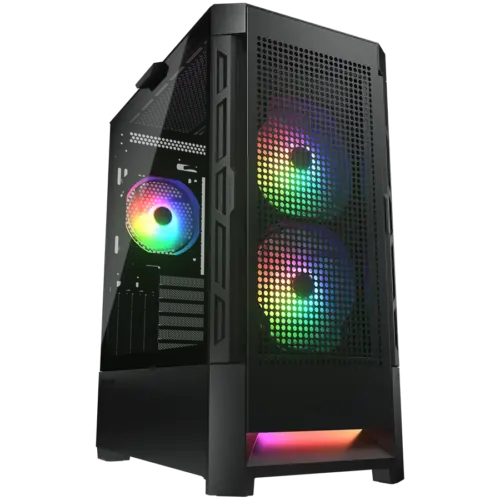 Кутия за компютър COUGAR AIRFACE RGB PC Case Mid Tower Black