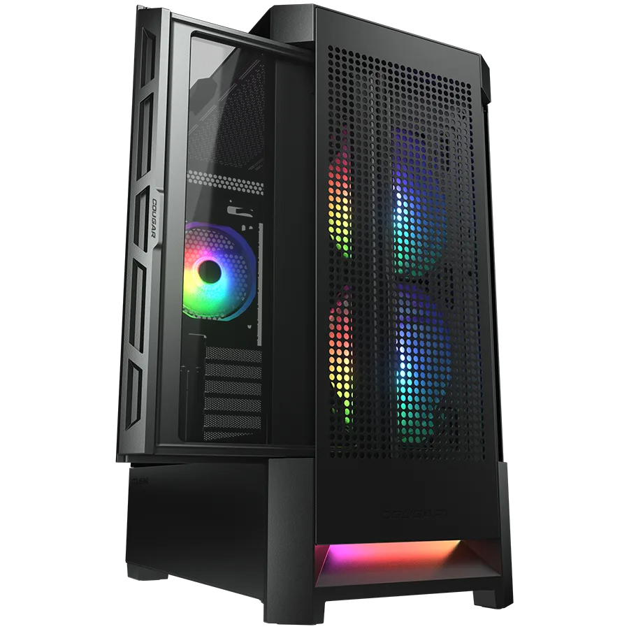 Кутия за компютър COUGAR AIRFACE RGB PC Case, Mid Tower, Black - Image 42