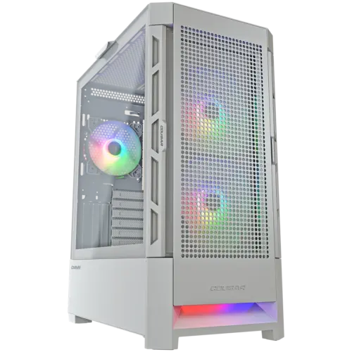 Кутия за компютър COUGAR AIRFACE RGB PC Case Mid Tower White