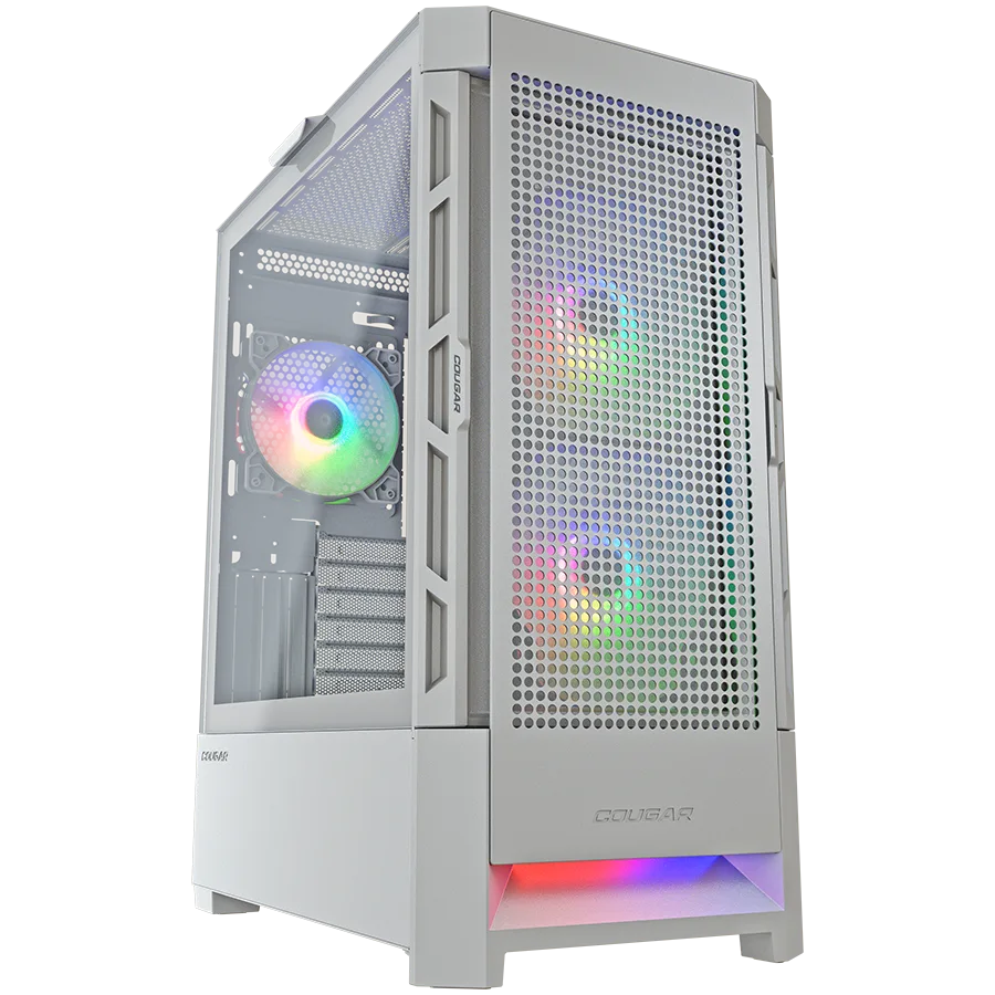 Кутия за компютър COUGAR AIRFACE RGB PC Case Mid Tower White