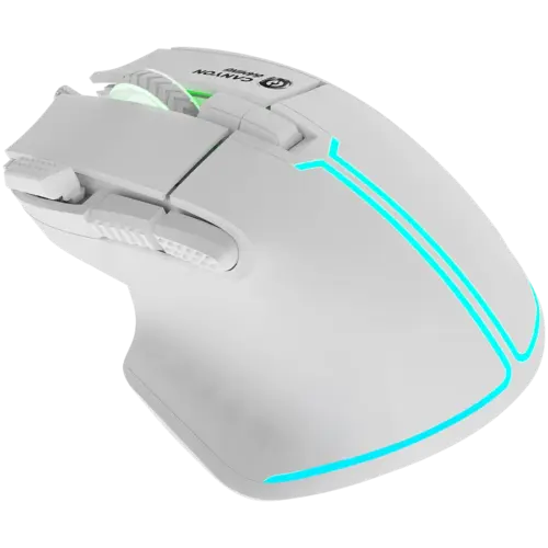 Alternative view of Геймърска мишка CANYON mouse Fortnax GM-636 RGB 9buttons Wired White