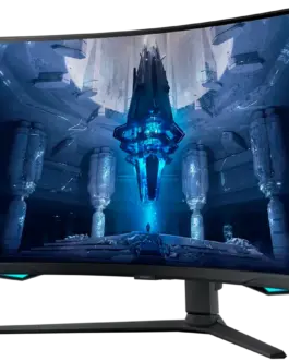 Alternative view of Монитор Monitor LED Samsung LS32BG750NPXEN Odyssey G75NB, 32" UHD Curved 1000R 16:9 (3840x2160) VA 165Hz, 350 cd/㎡, 1m:1, Q HDR 2000, 1ms (GTG), 178/178, FreeSync PP, 1xDP 2xHDMI, 2xUSB 3.0 , 3.5 Jack, Tilt/Pivot/Swivel/HeightAdj (120mm), VESA 100x10